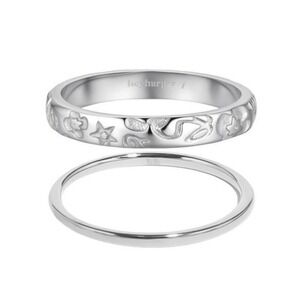 Hey Harper Size 7 SILVER Aurie Ring Set